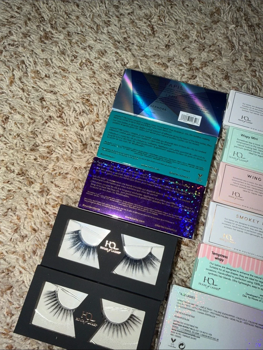 17 house of lashes/ tarte/ Anastasia various False Eyelashes Collection - Black
